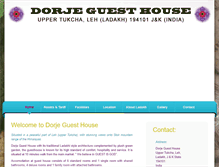 Tablet Screenshot of dorjeguesthouse.com